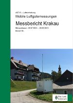Mobile Luftgütemessungen Krakau 2022 | 2023 © Land Stmk. A15
