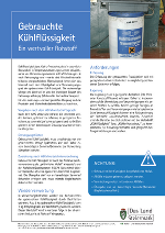 Voransicht zum Infoblatt Kühlflüssigkeit