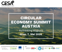 Abbildung des diesjährigen Circular Economy Summit Austria Sujet