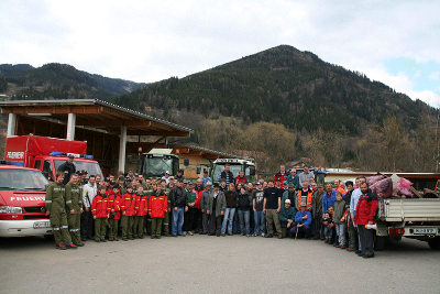 Die Teilnehmer der Berg- und Naturwacht, Ortsgruppe Scheifling-St.Lorenzen-Perchau