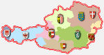 Österreichkarte mit den Bundesländern © GIS Steiermark
