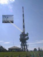 Sendemast Schöckl mit einem alpinen und beheizten Windgeber auf der zweiten Plattform © Land Steiermark