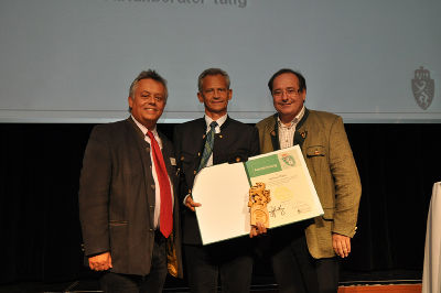 von links: Hofrat DI Dr. Wilhelm Himmel, Abfallberater Helmut Prade, LAbg. Manfred Kainz