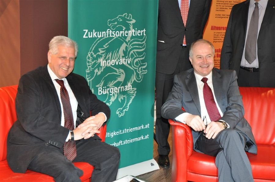 v.l.n.r.:Präsident Franz Küberl (Caritas), Landesrat Johann Seitinger (Lebensressort)