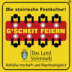 Logo G`scheit Feiern © A14 / Ursula Gungl