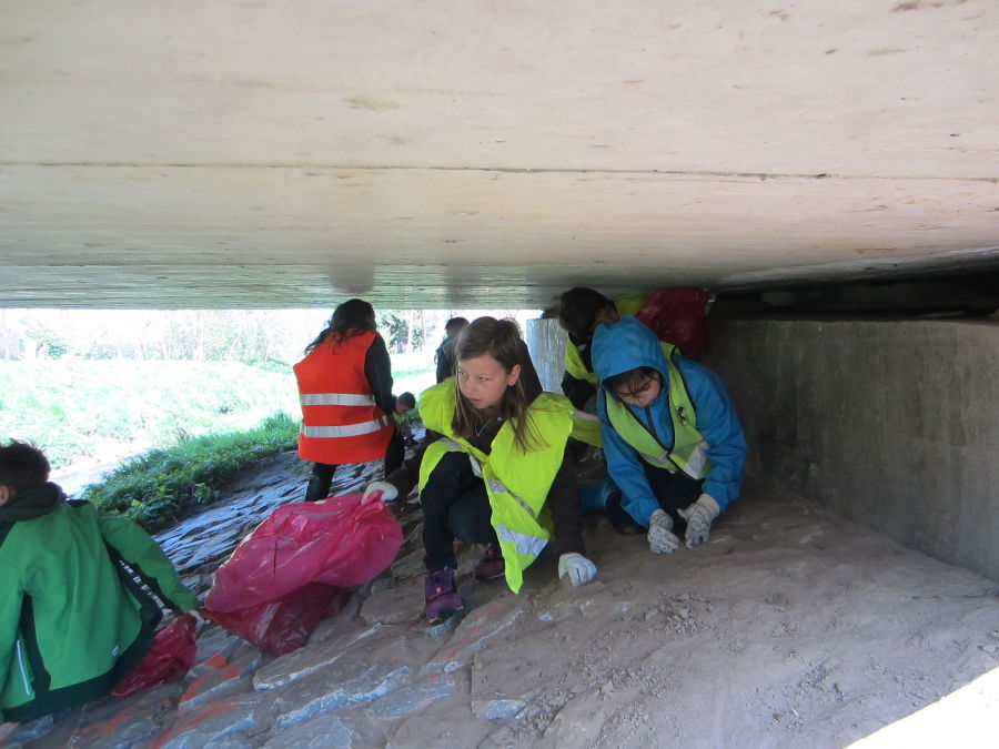 Frühjahrsputz der Volksschule Weinburg