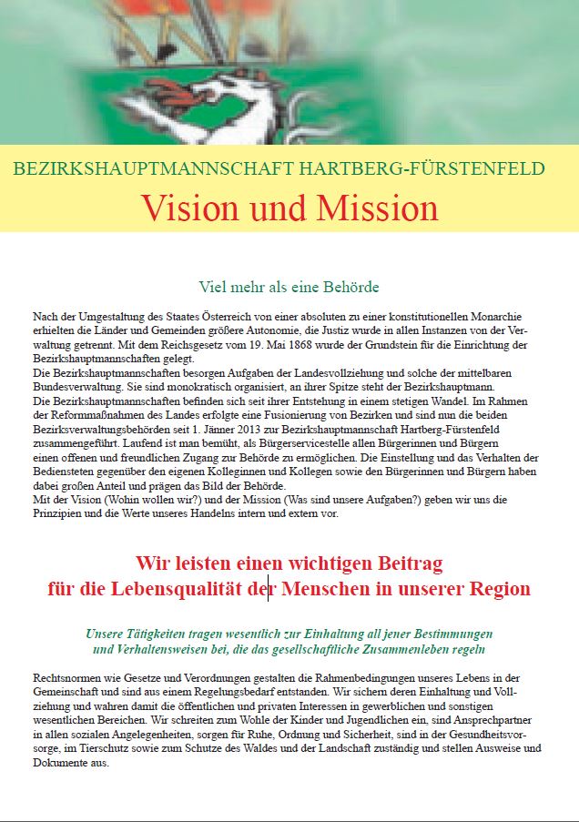 Vision/Leitbild/Strategie - BH Hartberg-Fürstenfeld - Land Steiermark