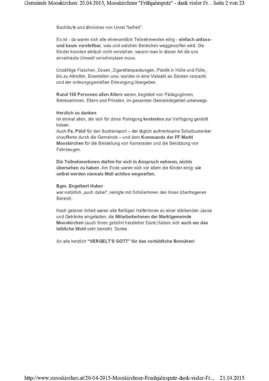 Bericht Mooskirchen Bericht Mooskirchen