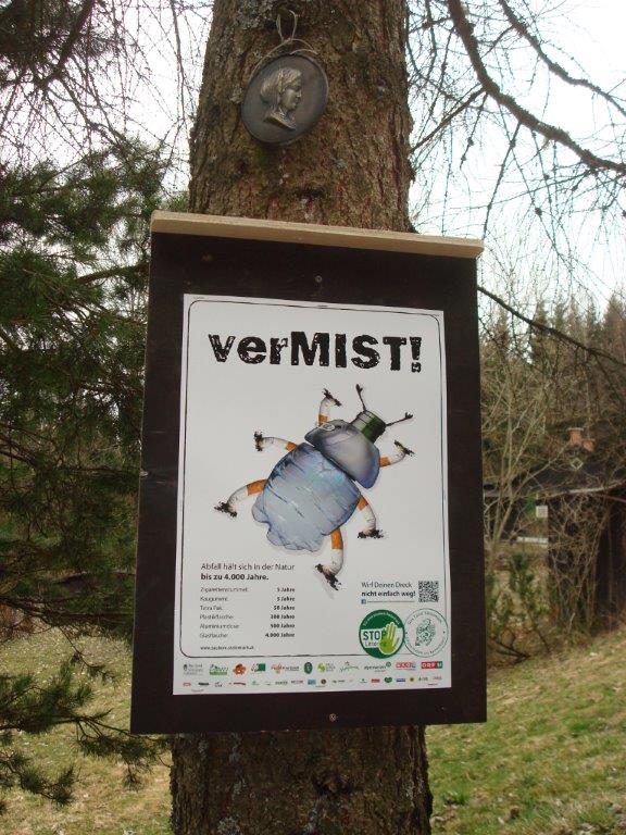 Stop Littering im Wald
