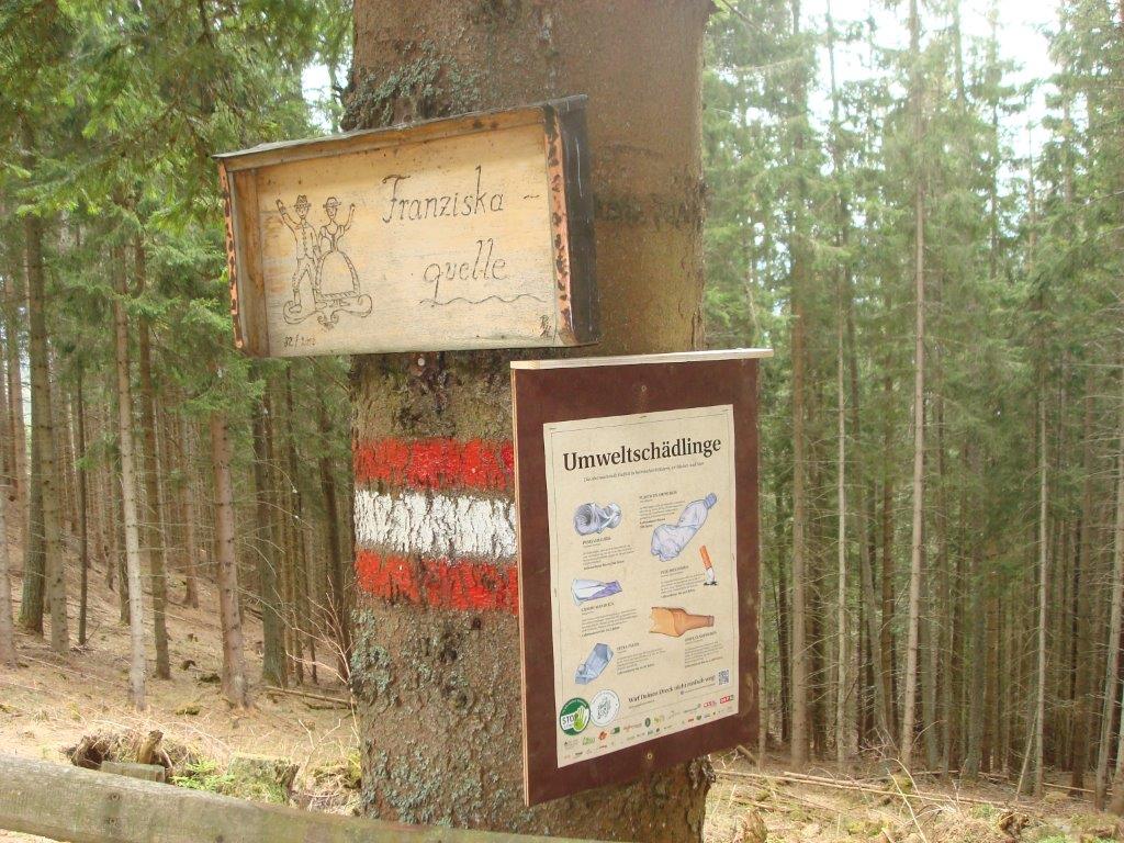Stop Littering im Wald