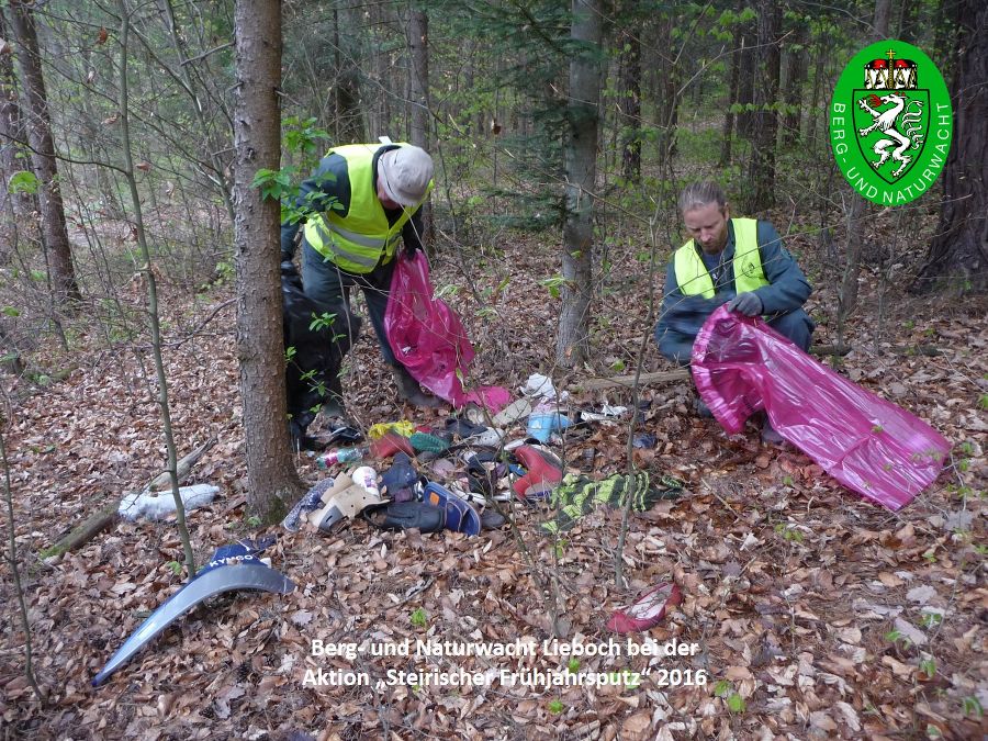 Berg- und Naturwacht Lieboch gemeinsam mit Asylwerbern