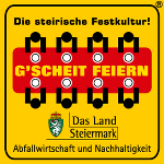 G´scheit Feiern Logo