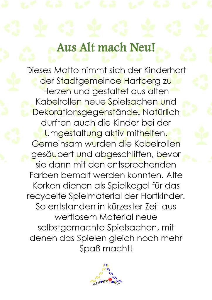 Kinderhort der Stadtgemeinde Hartberg Kinderhort der Stadtgemeinde Hartberg