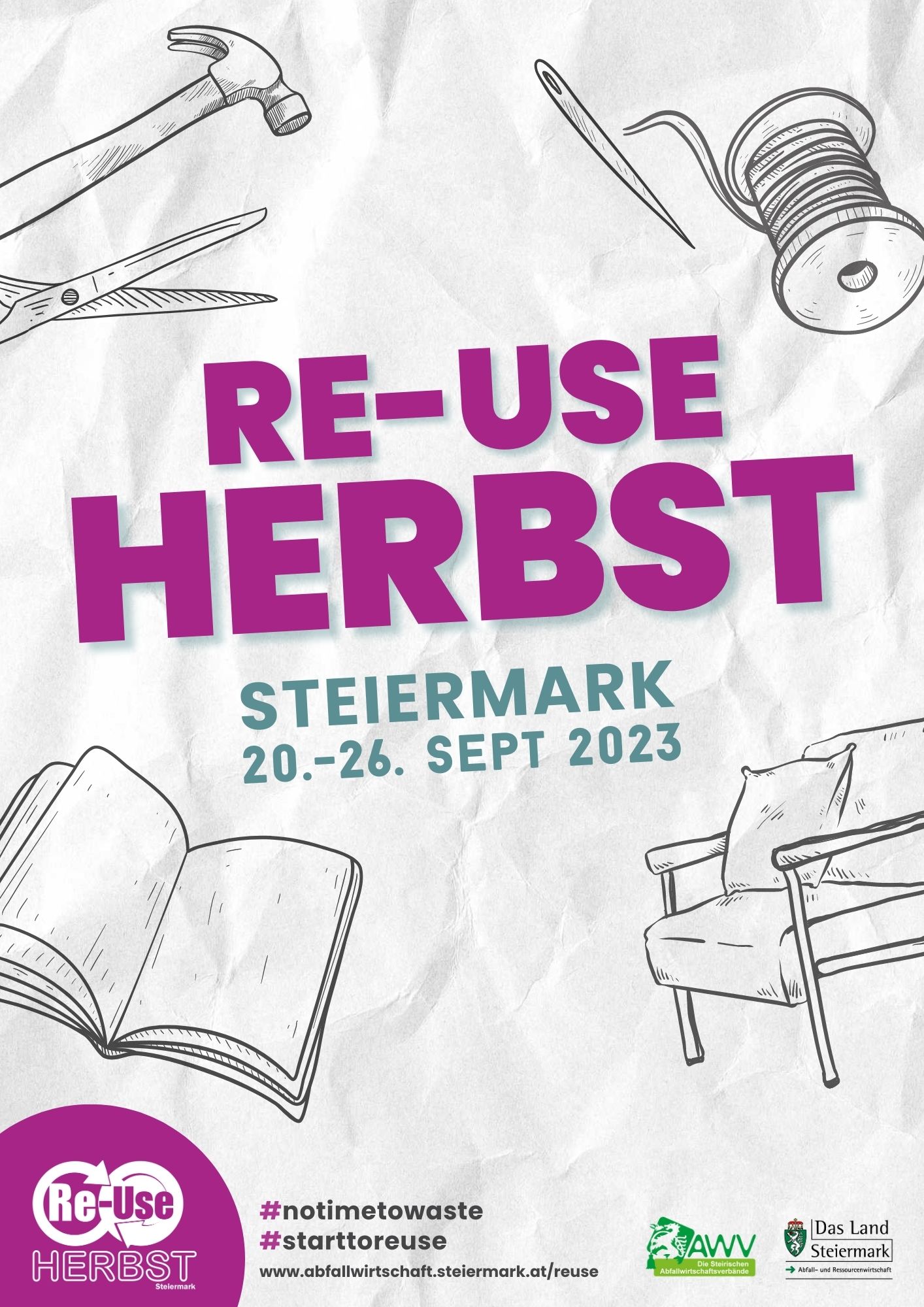 Rückseite - Programm Re-Use-Herbst Steiermark 2023