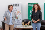 Caritas-Vizedirektorin Petra Prattes und Referatsleiterin Ingrid Winter (Abfall- und Ressourcenwirtschaft des Landes Steiermark) am Ramsch- & Raritätenmarkt von Carla in Graz. © Land Steiermark/Robert Binder; Verwendung bei Quellenangabe honorarfrei Caritas-Vizedirektorin Petra Prattes und Referatsleiterin Ingrid Winter (Abfall- und Ressourcenwirtschaft des Landes Steiermark) am Ramsch- & Raritätenmarkt von Carla in Graz.