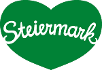 Logo des Steiermark Tourismus ein grünes Herz (UnterstützerIn des großen Steirischen Frühjahrsputzes)