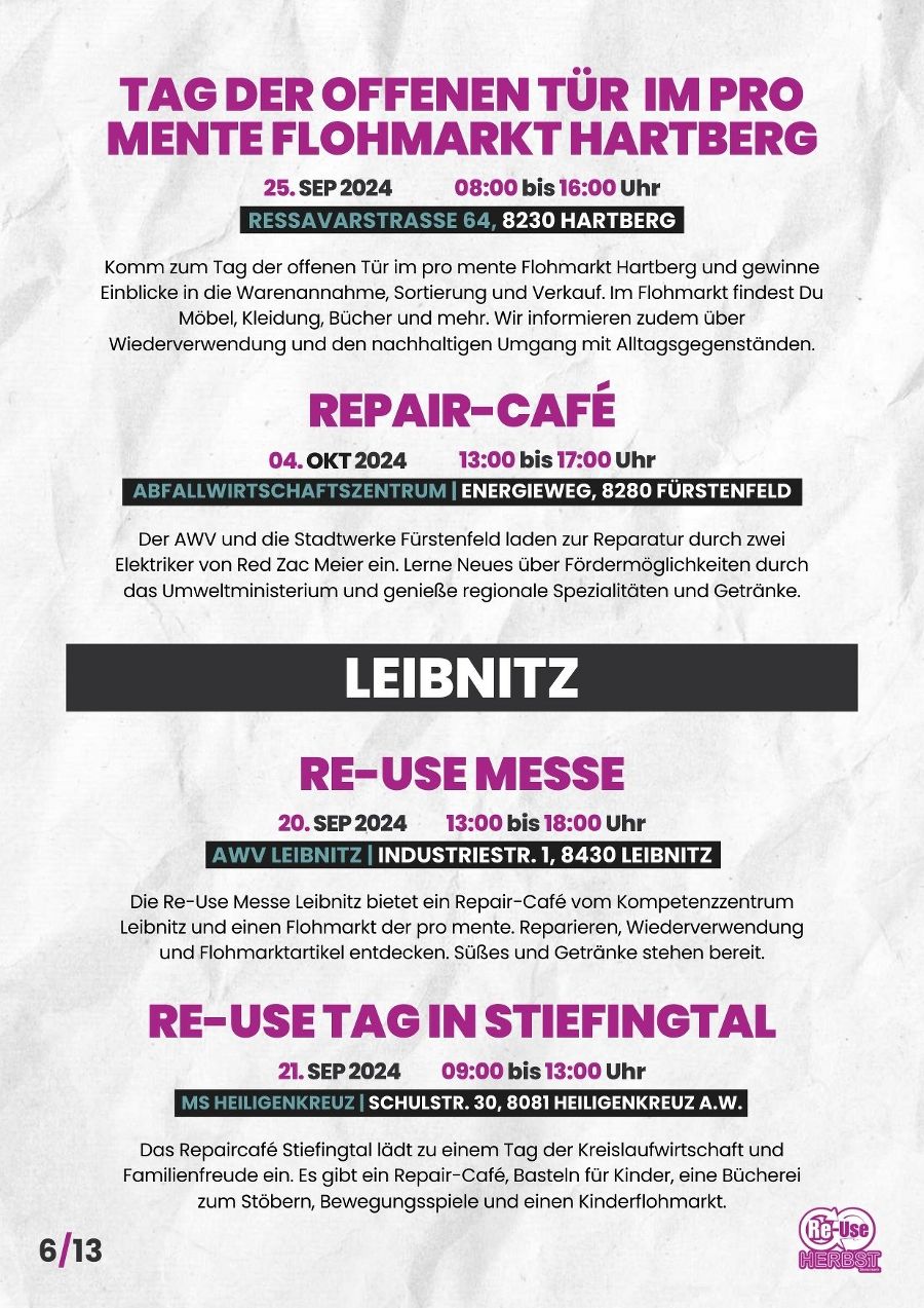 Seite 6_ Programm Re-Use Herbst Steiermark 2024